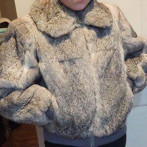 Vintage Elan Rabbit Fur Coat